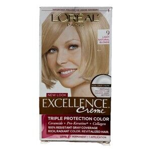 L'Oreal Paris Excellence Creme Permanent Triple Care Hair 9-Light Natural Blonde